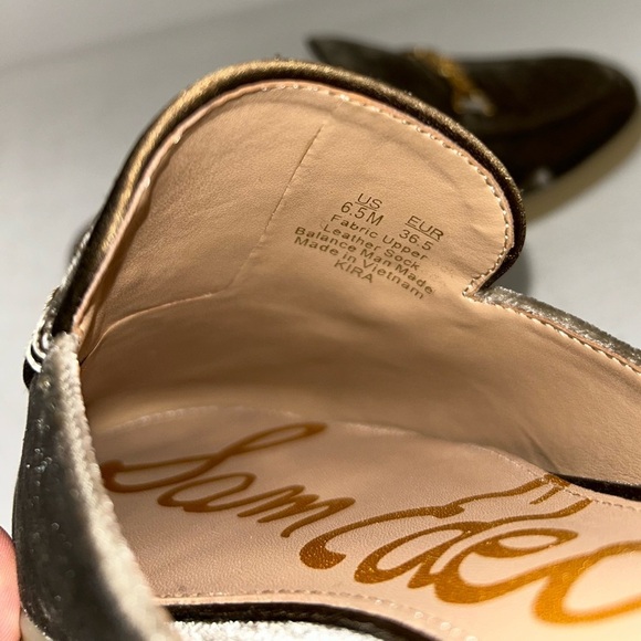 Sam Edelman Velvet Loafers in Brown and Cream NWOB main image 4